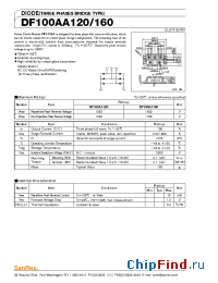 Datasheet DF100AA120 manufacturer SanRex